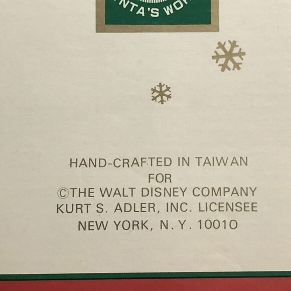 Kurt Adler Minnie Mouse Caroler 7” Figurine Fabric Mache Disney World W1520 - Picture 10 of 12